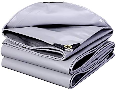 Rainproof Cloth Waterproof Sunscreen Insulation Tarpaulin Outdoor Thickening Large Truck Oxford Canvas Sunshade Canopy Tarpaulin Tarpaulin,Silver white,8 * 10m