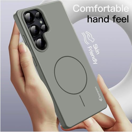 Image of KARWAN?Magnetic Ultra Slim-Fit Back Case Cover for Samsung Galaxy S25 Ultra |Hard PC Case Cover| Ultra-Thin & Light Weight with [Ultra Premium Feel] Case for Samsung Galaxy S25 Ultra(6.9 inch)(Grey)