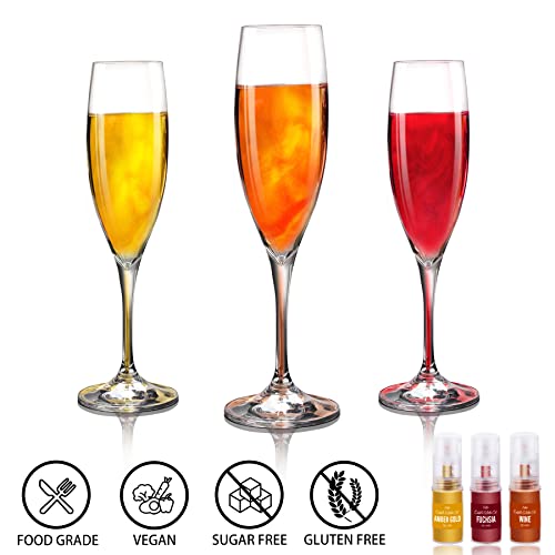 Edible Glitter Spray - 22g Edible Luster Dust Metallic Food Grade Glitter for Drinks, Cake Decorating, Baking - Edible Food Coloring Powder Shimmer Glitter for Cocktail, Icing, Candy (Gold)