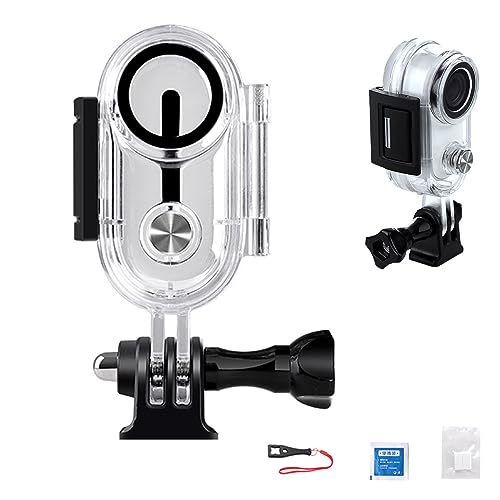 TOMGDRACO Insta360 Go 3 親指カメラ 防水ケース/潜水ケース防水深さ40M 水中ダイビングの保護ケース 耐圧性、防塵、落下防止 取付け簡単 ダイビング保護カバー 水中撮影 潜水ケース 水中撮影用シュノーケリング/水泳/サーフィン/スキ