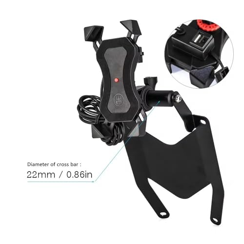 Support navigation MT07 anti-panne de batterie avec support GPS pare-brise USB - 2