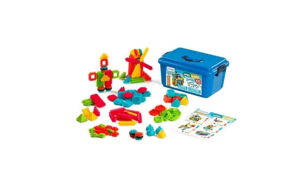Amazon.com: Miniland Miniland94043 Pegy Bricks Set (94-Piece