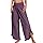 Generico Pantaloni Lino Donna Larghi Fitness Abbigliamento Donna Elastico Vita Cargo Pantalone Tuta Elegante Leggeri Estivi Casual Basic Clothes Woman Comodi I Miei Ordini 2#Purple 3XL