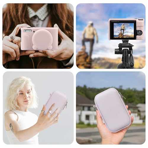 Funda rígida y cubierta silicona para Canon PowerShot SX740 miniatura 2