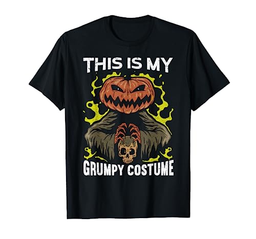 This Is My Grumpy Costume Halloween Apparel Funny Halloween Maglietta