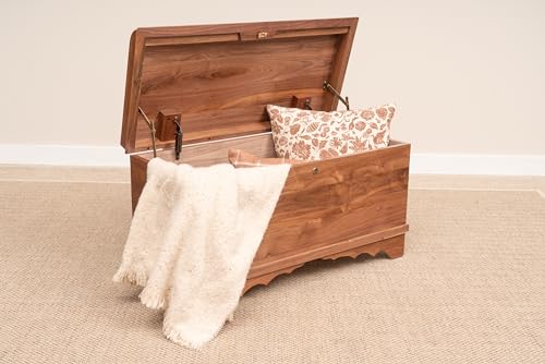 46-Cedar-Hope-Chest-with-Waterfall-Top–Amish-Cedar-Chest-w-Anti-Slam-Hinges–Hope-Chest-with-lock–Blanket-Chest-Cedar-Chests-and-Trunks-for-Blankets-Walnut-Natural-Stain-46-Long 46 Cedar Hope Chest with Waterfall Top–Amish Cedar Chest w Anti Slam Hinges–Hope Chest with lock–Blanket Chest Cedar Chests and Trunks for Blankets Walnut Natural Stain 46 Long