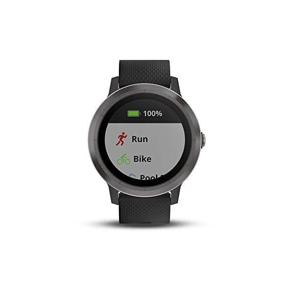 Garmin 010-01769-11 Vívoactive 3, GPS Smartwatch Contactless Payments Built-In Sports Apps, Black/Slate