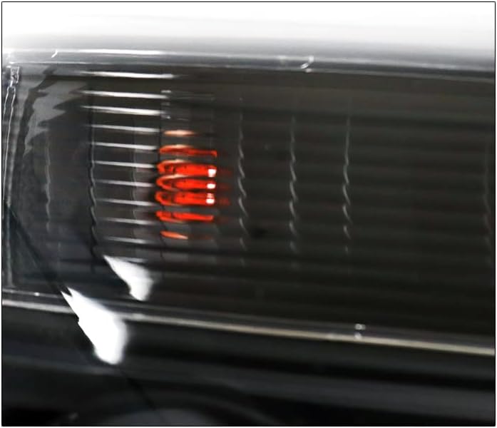 Projector Black Headlights Headlamps with 6.25" White LED DRL Lights For 2010-2015 GMC Terrain