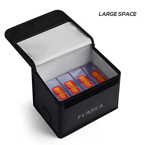 FLASLD Lipo Battery Safe Bag Fireproof Explosionproof Bag for Charge & Storage, RC Lipo Guard Pouch with Large Capacity (8.6 x 6.7 x 5.9 in) by FLASLD - Image 6