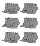 HEAD Unisex Quarter Sportsocken 18er Pack, Größe:39-42;Farbe:Grey (400)