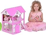 NEU - Puppenhaus aus speziellem besonderen Material - aufgeschäumter Kunststoff. Originelles Aussehen, strahlende Farben und interessante Formen erzeugen bei Ihrem Kind fröhlichere und intensivere Emotionen.