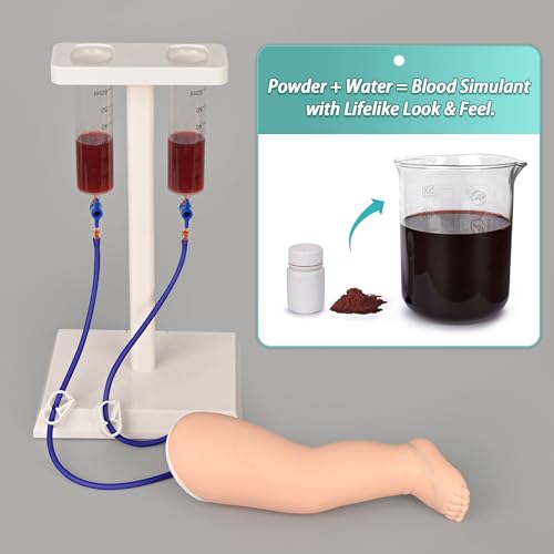 Image of Pediatric IV and Phlebotomy Practice Leg Kit for Practice Heel Stick, Baby IV Practice Kit