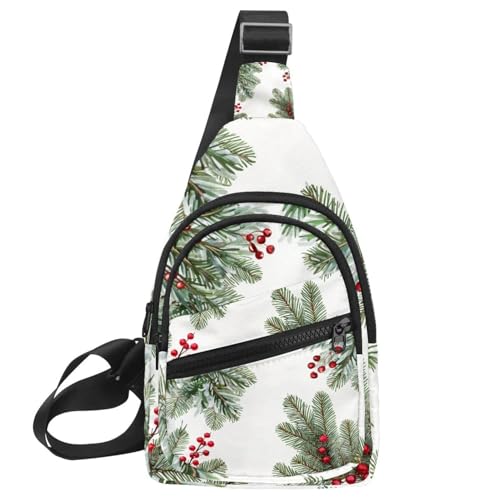 Mochila bandolera cruzada para senderismo y paseos urbanos con diseño multicolor