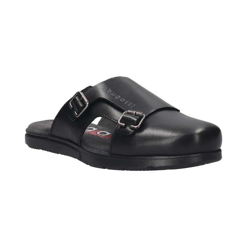 Bugatti Domin Black Leather Mens Mules - UK 7 (B0CVNDFP2R) Amazon Price History, Amazon Price Tracker