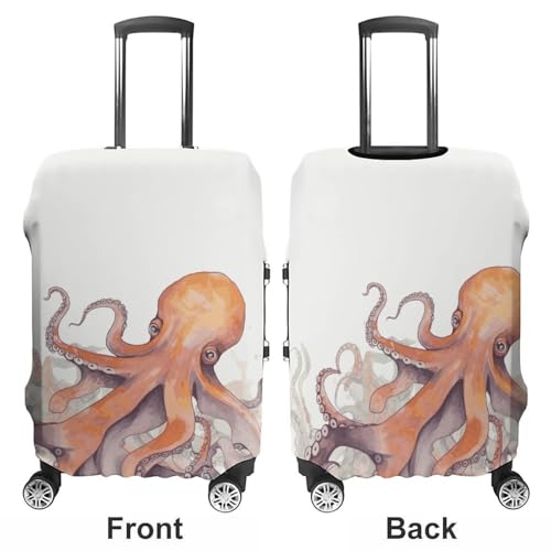 Octopus Tentacles Travel Luggage Cover Anti-scratch Suitcase Cover Elastic Suitcase Protective Cover Fits 19-32 Inch Luggage M3