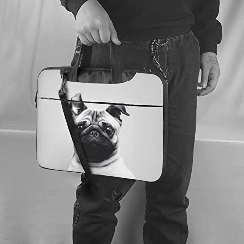 Maletín de portátil de 13 a 14 pulgadas con diseño Pug1 de 40 cm 2