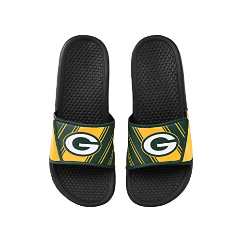 Image of FOCO mens NFL Team Logo Legacy Sport Slide Sandals