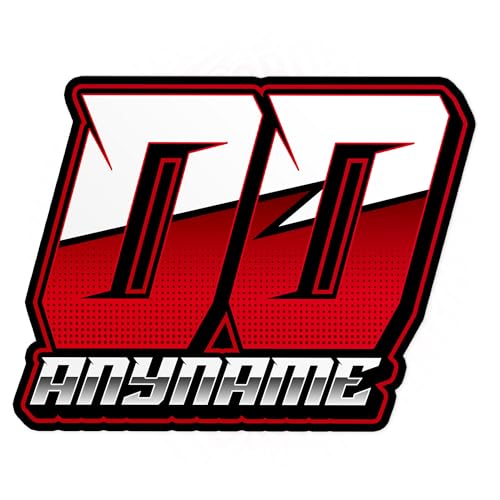 Custom Racing Number Stickers Decals - Dirty Customized Car Motocross