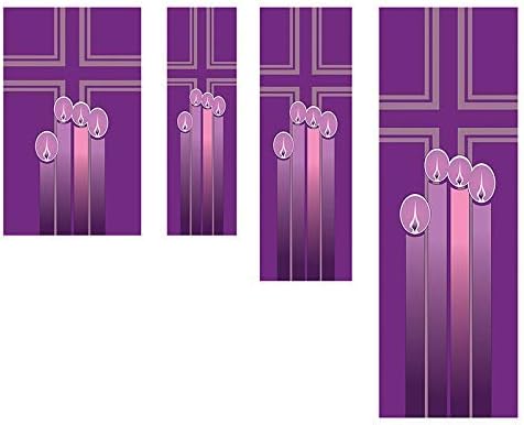 Christian Brands Advent Candles Bnr: 3' X 9'