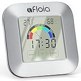 【Smart Design mit 3 Montage】Das Feuchte-Temperaturmessgerät hat mehrere Montagemöglichkeiten: Tischständer, magnetische Rückseite, Aufhängungsdesign. Mit eingebautem Magneten und Aufhängeloch können Sie es aufhängen oder überall hinstellen, wie Kühlschrank, Theke, Wohnzimmer, Babyzimmer, Küche, Keller, Büro, Gewächshaus, Gitarrenraum, Büro, Garten und Keller