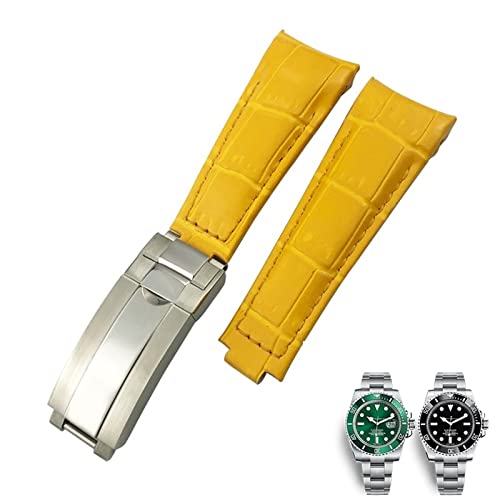 Bracelet de montre en cuir 20mm pour montre de luxe Submariner