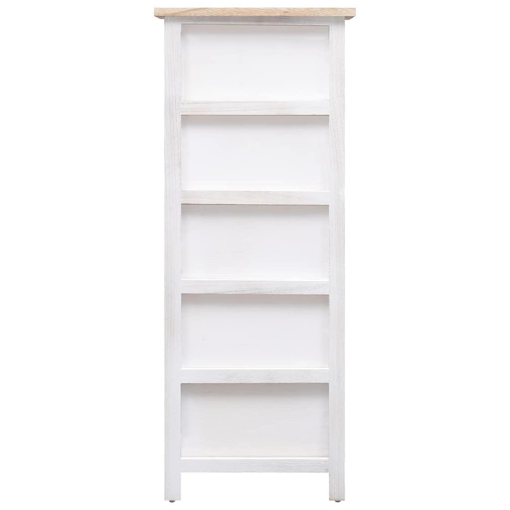 Mobiletto in legno di paulownia, 35 x 25 x 87 cm, con 5 cassetti