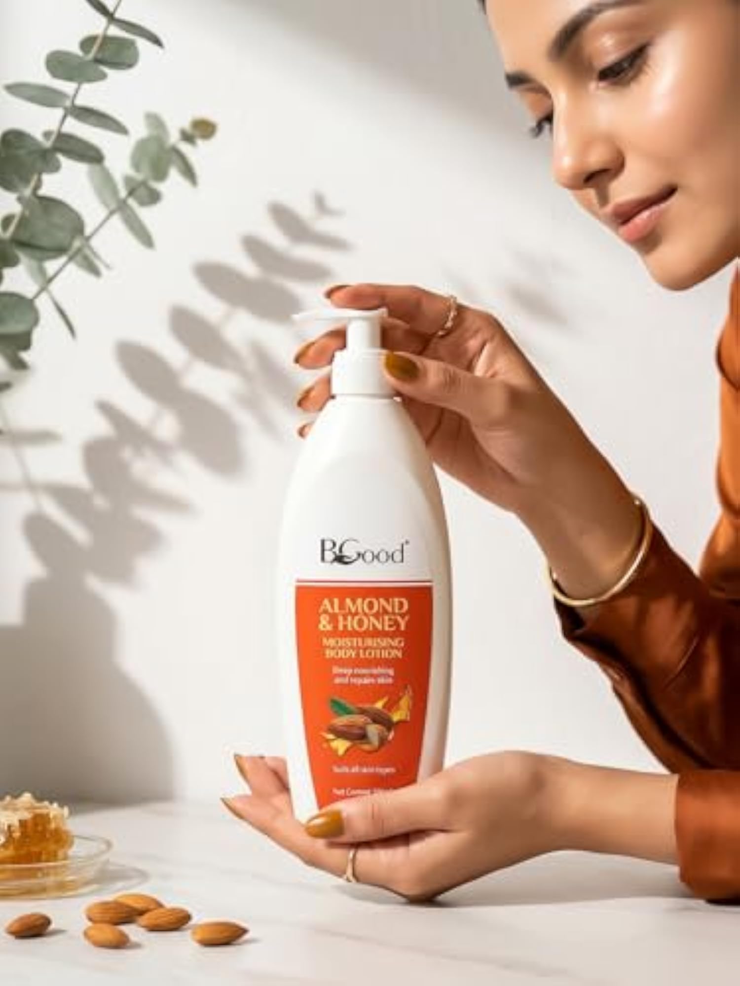 Almond & Honey Moisturizing Body Lotion, Deep Nourishment