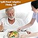 2 Pcs Plate Guards,Spill-Proof Adaptive Dining Aid,One Handed Adaptive Equipment for Elderly, Disabled,Fits Most 9
