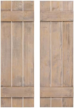 Giantex Set of 2 Shutters for Windows, Farmhouse Wall Decor, Paul...
