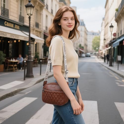 Small Crossbody Bags For Women, Leather Small Purse Women'S Shoulde Crossbody Handbags With Wide Adjustable Strap2