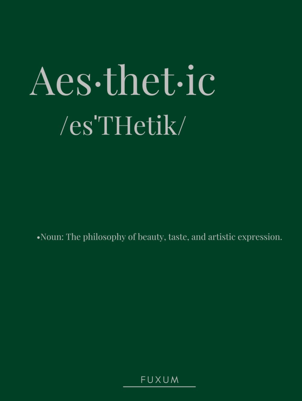 Aesthetic Philosophy of Beauty and Form | Livre esthétique de l'art et design