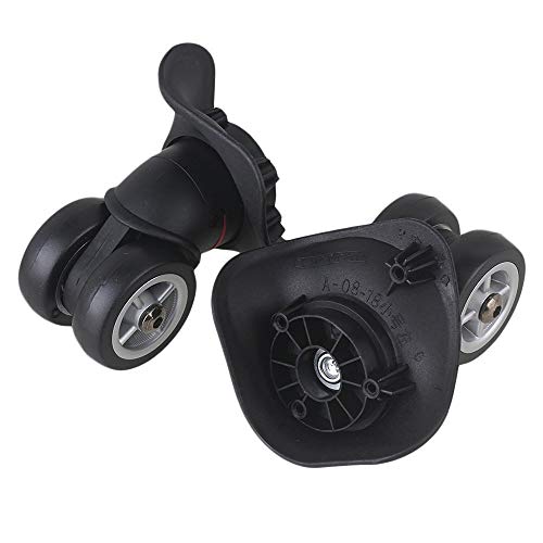 Wheels,Swivel Caster 9.6x9.3x4.9cm Black Plastic Left&Right Luggage Suitcase Universal Wheels Replacement Pack of 23