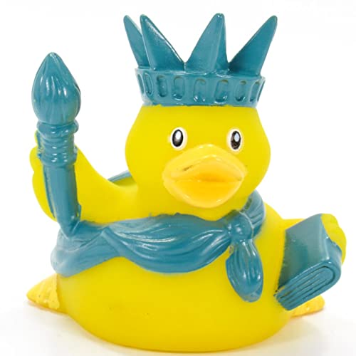 Statue of Liberty Patriotic Rubber Duck Bath Toy | Independency Day, 4th of July, NYC | Squeaker Duck | 100's of Styles to Chose | Collect Them All | 3.5 x 3.5 x 3.5
