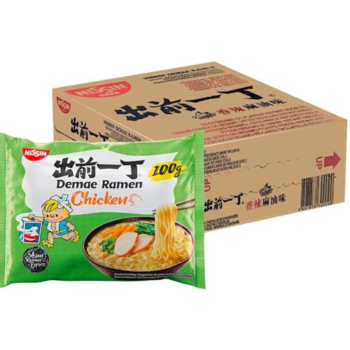 Nissin Demae Ramen Noodles Chicken Flavour Pack 30 (100g Each) - Instant Nissin Noodles Authentic Asian Ramen