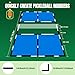 Hikeen Court Lines Marker Kit Black Anti-Slip and Wind-Resistant Throw Down Markers 28pcs,Pickleball Net Court for Outdoor Indoor Court