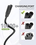 Superer 6 ft AC Power Cord Cable Fit for Bose SoundTouch Sereis 10 20 30, Soundbar Solo 300 550 600 700 900, Home Smart 450 500, for Sonos Play 1 3 5, One Speakers TV Music System Replacement