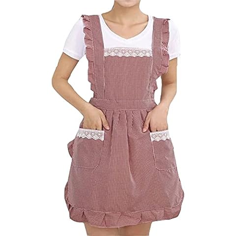 Apron For Cleaning BBQ Shoulder Strap With Two Pockets Beautiful Professional Quality for Home Restaurant Garden BBQ Toilet Cleaning (Design A) Cover