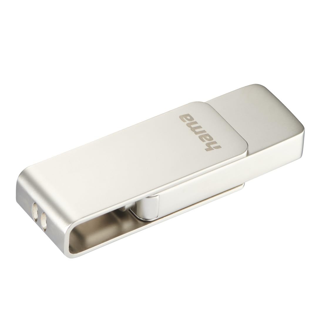 Hama "Uni-C Rotate Pro" USB Stick, USB 3.1, 128 GB, 90 MB/s, silver