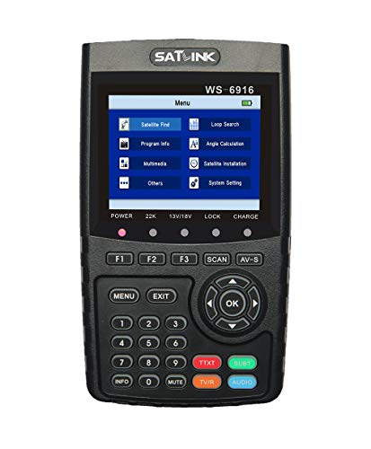 Satlink WS-6916 Satellite Finder HD DVB-S2 High Definition Satfinder 6916 3.5 inch MPEG-2/MPEG-4 DVB S2 WS6916 Sat Finder Meter