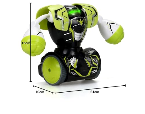 YCOO 54321 Twin Pack by Silverlit, ferngesteuerte Roboter, Spielzeugroboter, Kampfroboter, Soundeffekte, grün, ab 5,6,7,8,9,10 Jahre, Kombat Blau und Gelb-Eco Verpackung, 45,7 x 45,7 cm
