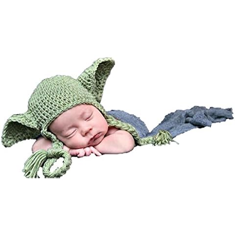 Flyme Baby Photography Clothes,Cute Baby Knitting Clothes-Hat Cover