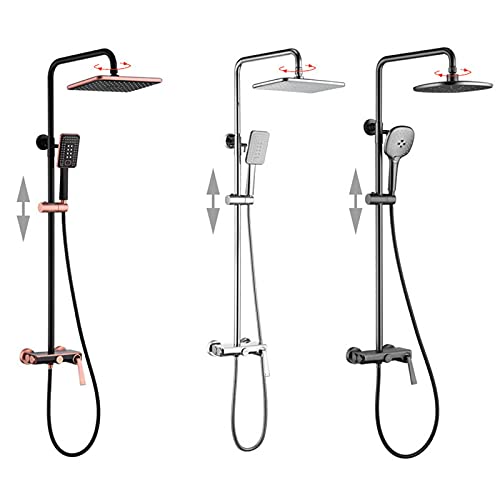 Douche exposée grise avec mitigeur baignoire pour rénovation salle de bain - 4
