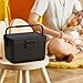 kowaku Insulated Cooler Box Ice Chest Small Personal Portable 3.8L Cold/Heat Preservation Cooler Container for Party Stall Boat Home, Black