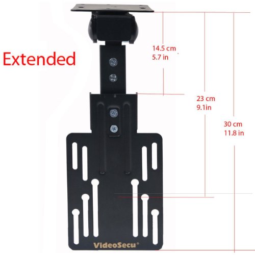 Videosecu Kitchen Under Cabinet Mount Tv Ceiling Mount Folding Flip Swivel Mount Bracket For Most 13 To 23" 27" 30" Lcd Led Tv Monitor Flat Panel Screen With Vesa 100X100Mm Mlu01B 1Ky #TOP1