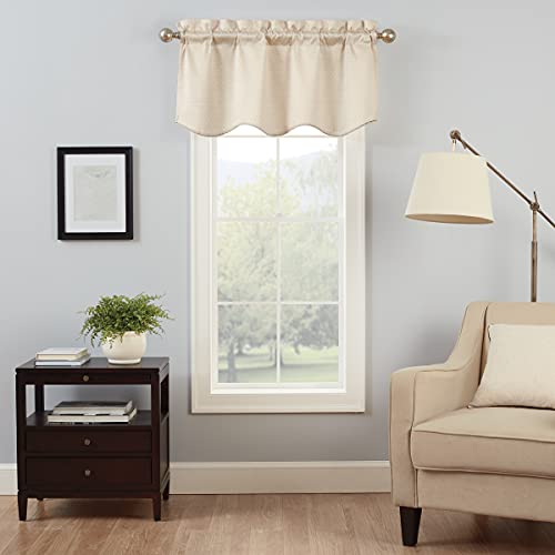 ECLIPSE-Modern-Valance-Rod-Pocket-Window-Curtain-for-Kitchen-or-Bathroom-42-x-21 ECLIPSE Modern Valance Rod Pocket Window Curtain for Kitchen or Bathroom 42 x 21