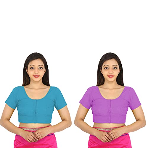 Image of Namita Women's Rubia Cotton Solid Half Sleeve Blouse