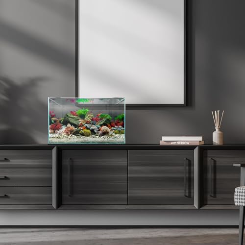 Image of UNS Ultra Clear Rimless Tank - 20.5GAL | 77.7L - 23.62x14.17x14.17 | 60x36x36 CM, 6mm Glass Thickness, Leveling Mat Included - Low Iron, High Clarity Fish Tank w / 45 Mitered Edge - [60U]