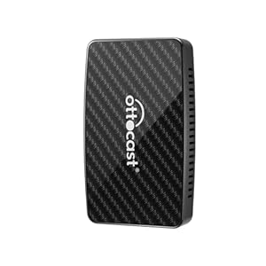 OTTOCAST Play2Video Pro – 2-in-1 Wireless CarPlay en Android Auto-adapter met vooraf geïnstalleerde YouTube, Netflix & Spotify, Android 12.0, 5GHz Wi-Fi, ondersteunt USB-flashdrive tot 128 GB