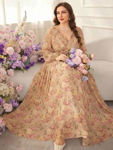 Image of TOLEEN Women's Plus Size Sequin Dress Luxurious Style Formal Cocktail Evening Party Maxi Dresses