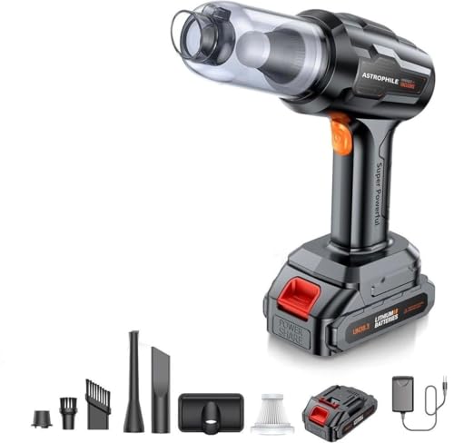 Image of Astrophile Portable Car Vacuum | Handheld Car Vacuum Cordless | Portable Car Vacuum With 21000 pa HIgh-Power-Suction-Home-Office-Pet | Car Dust Cleaner (A1)